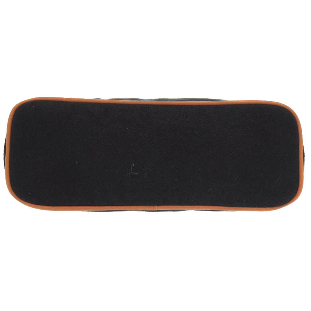 HERMES Pouch cotton black Bored pouch 25 MM Women Used