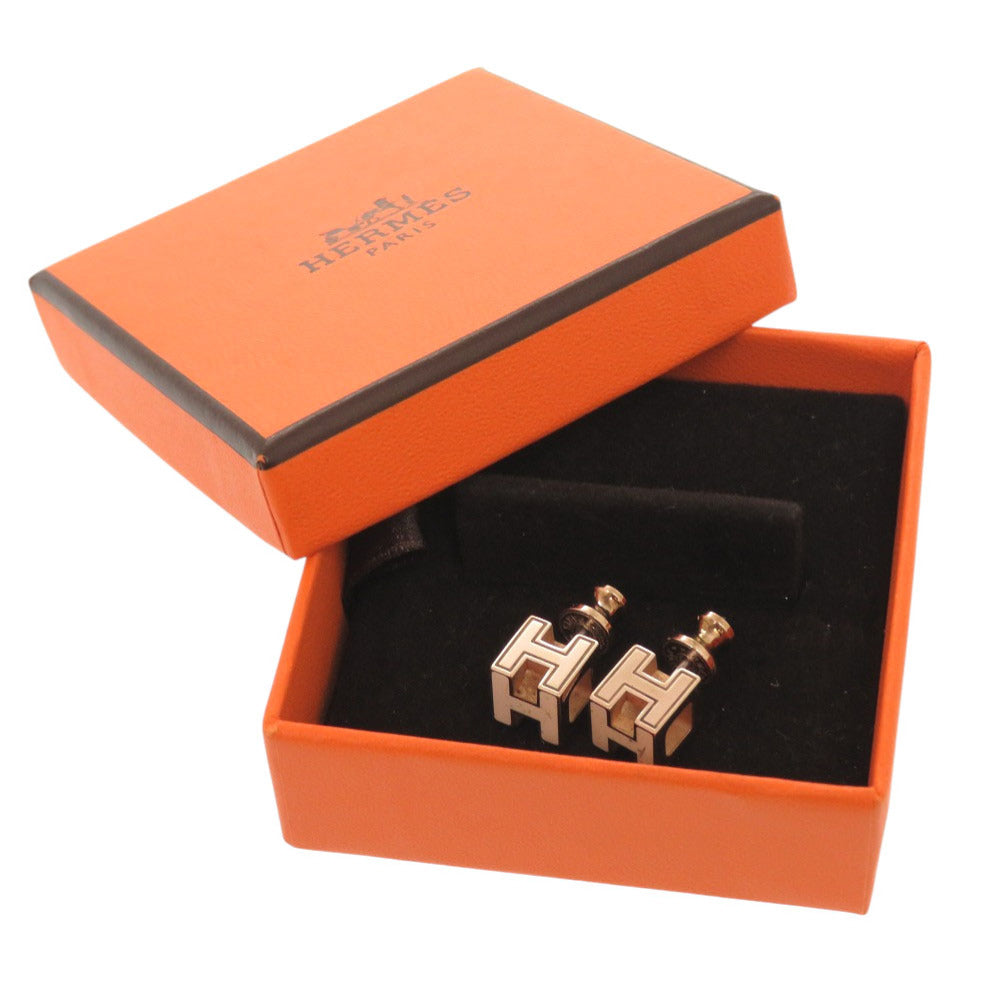 HERMES Pierce metal Ivory Cardue Ash H-cube