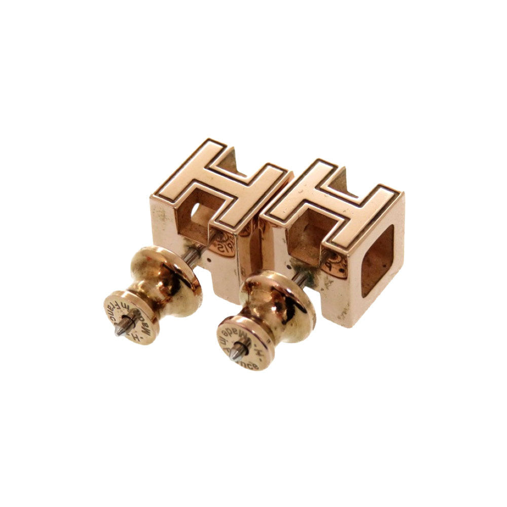 HERMES Pierce metal Ivory Cardue Ash H-cube