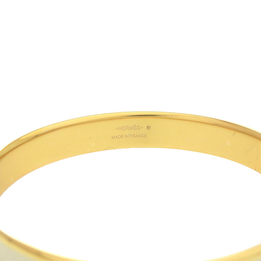 HERMES Bangle Epsom white Olympe Women T3 Used