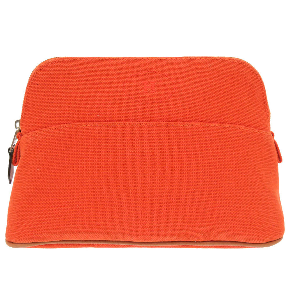 HERMES Pouch canvas Orange Bolide Pouch 20 PM Women Used