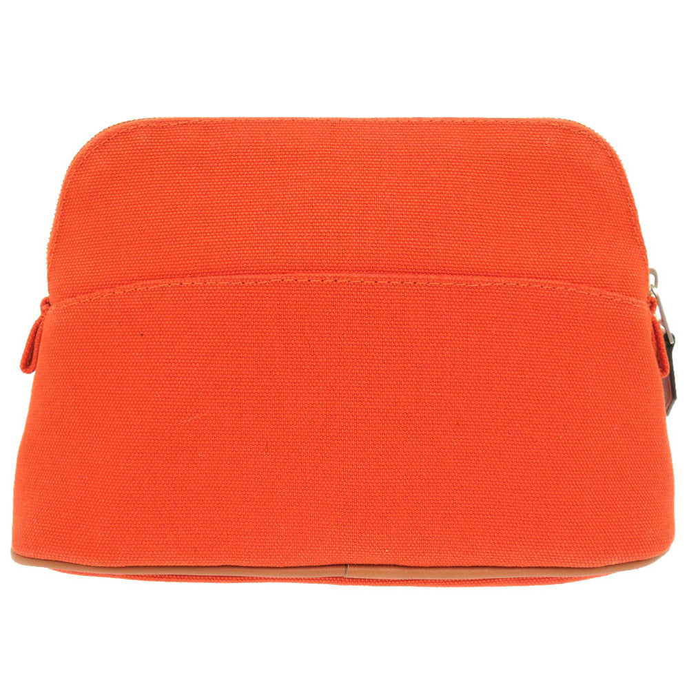 HERMES Pouch canvas Orange Bolide Pouch 20 PM Women Used