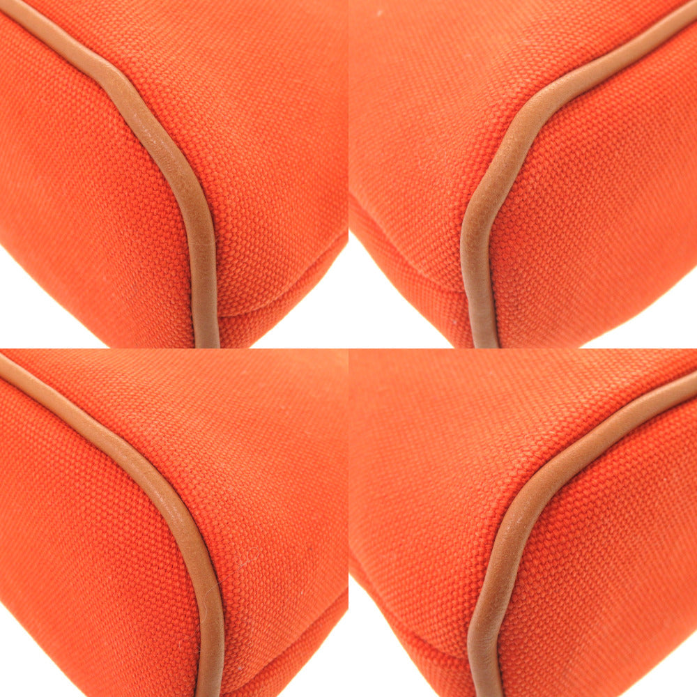 HERMES Pouch canvas Orange Bolide Pouch 20 PM Women Used