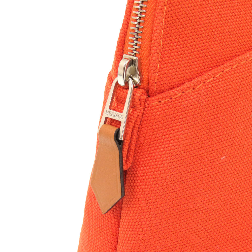 HERMES Pouch canvas Orange Bolide Pouch 20 PM Women Used