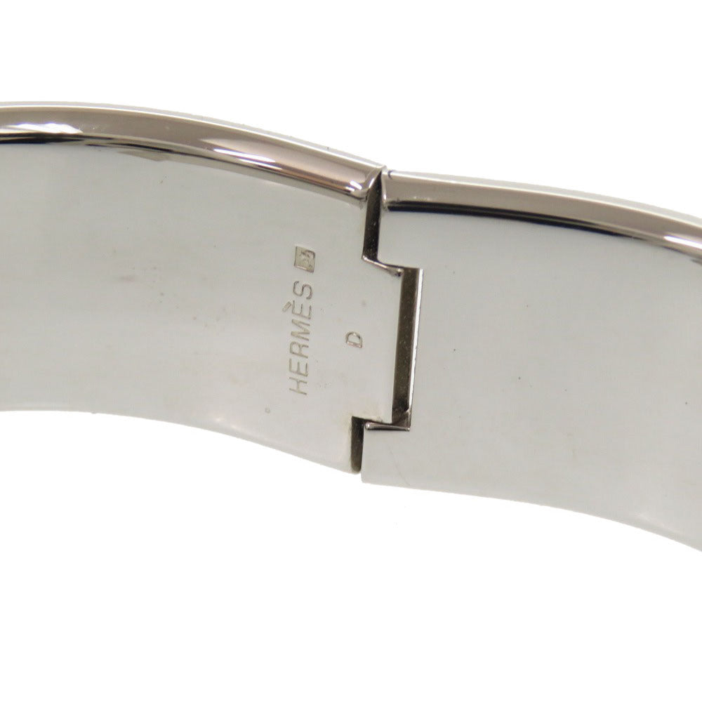 HERMES Bangle Palladium Plate pink Click crack GM Women Used