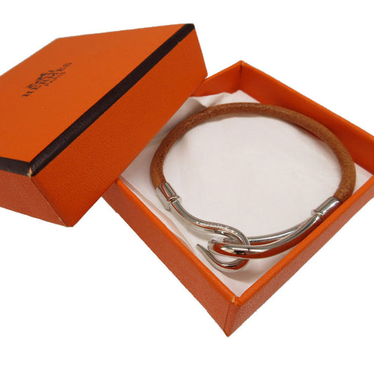 HERMES bracelet Leather, Metal Brown Jumbo bless
