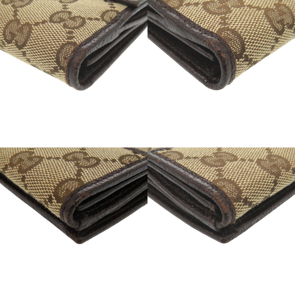 GUCCI Long Wallet Purse 112715 GG canvas beige