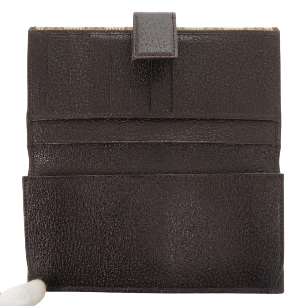 GUCCI Long Wallet Purse 112715 GG canvas beige
