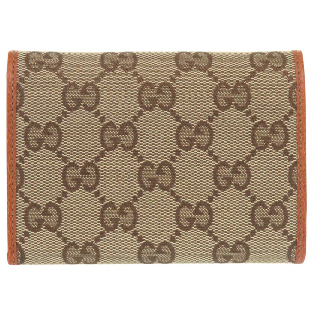 GUCCI Tri-fold wallet 131887 GG canvas beige