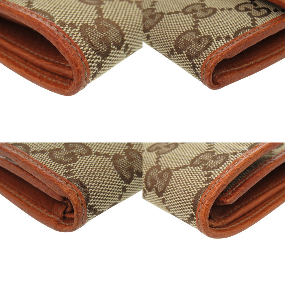 GUCCI Tri-fold wallet 131887 GG canvas beige