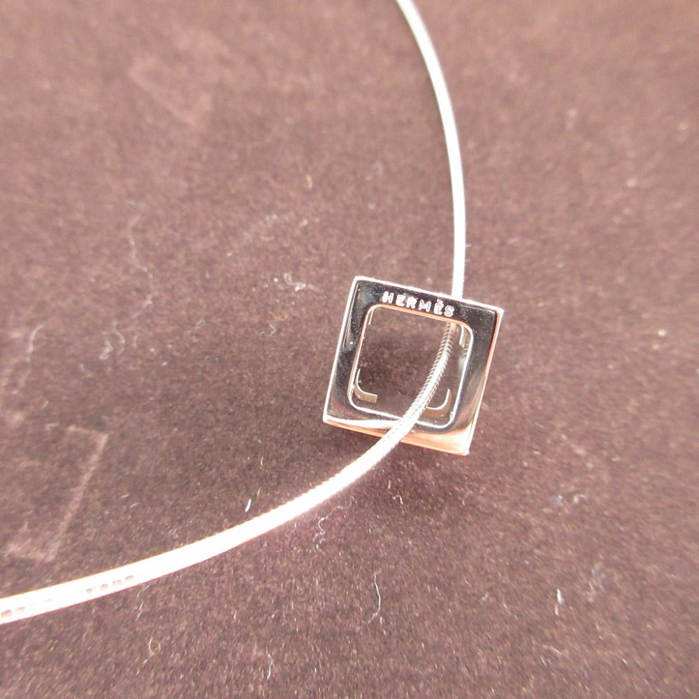 HERMES Necklace metal Orange Cardue Ash