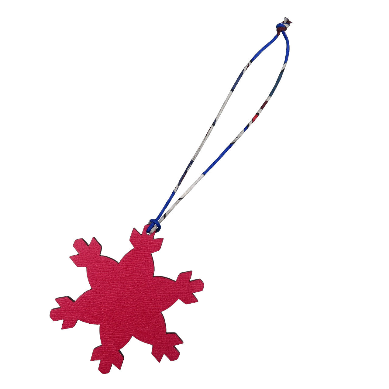 HERMES key ring Epsom, Silk pink Petite Ash Snowflake