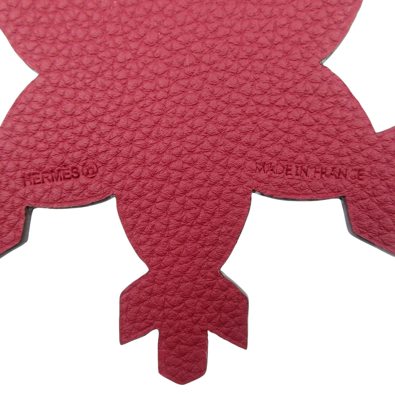 HERMES key ring Epsom, Silk pink Petite Ash Snowflake