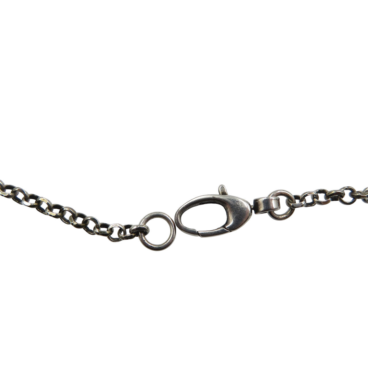 GUCCI Necklace Silver925 Silver Arabesque Double G Key unisex(Unisex) Used