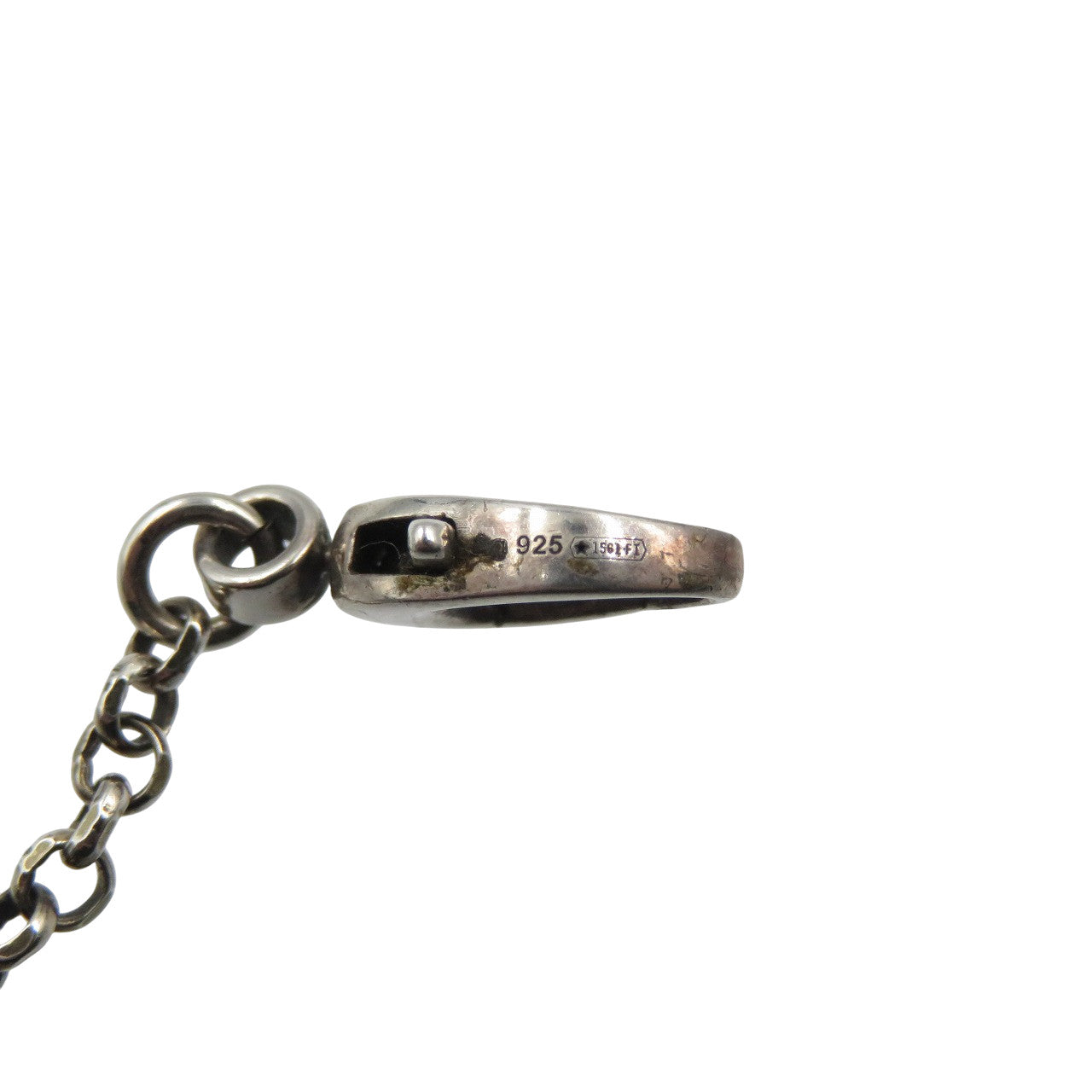 GUCCI Necklace Silver925 Silver Arabesque Double G Key unisex(Unisex) Used