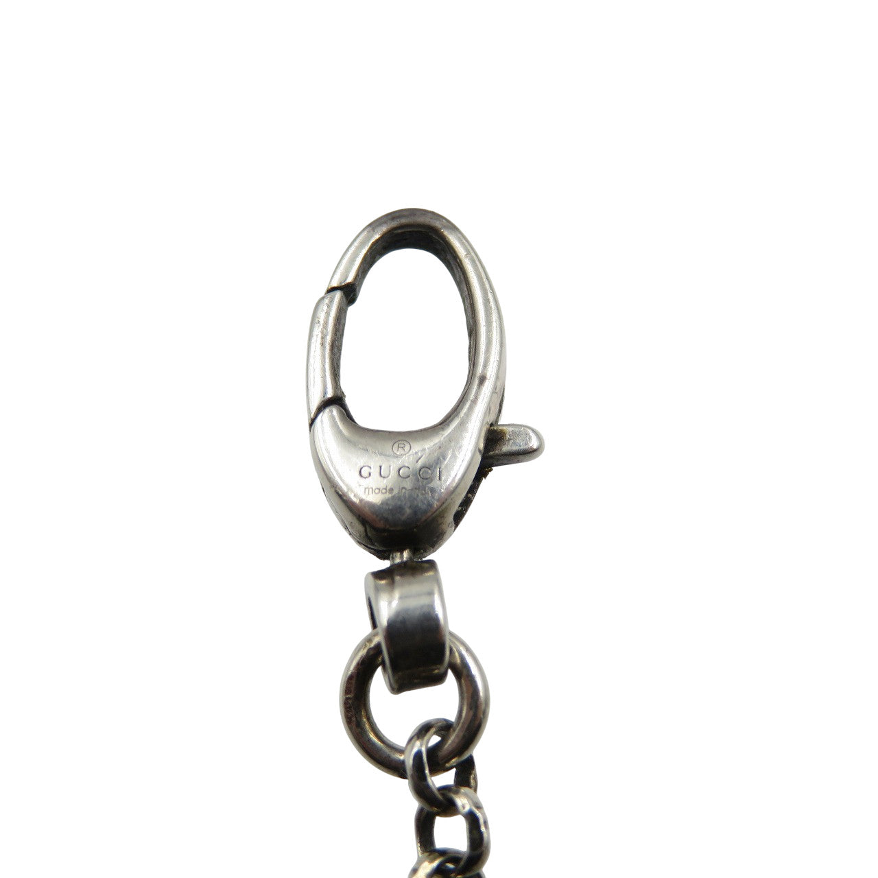 GUCCI Necklace Silver925 Silver Arabesque Double G Key unisex(Unisex) Used