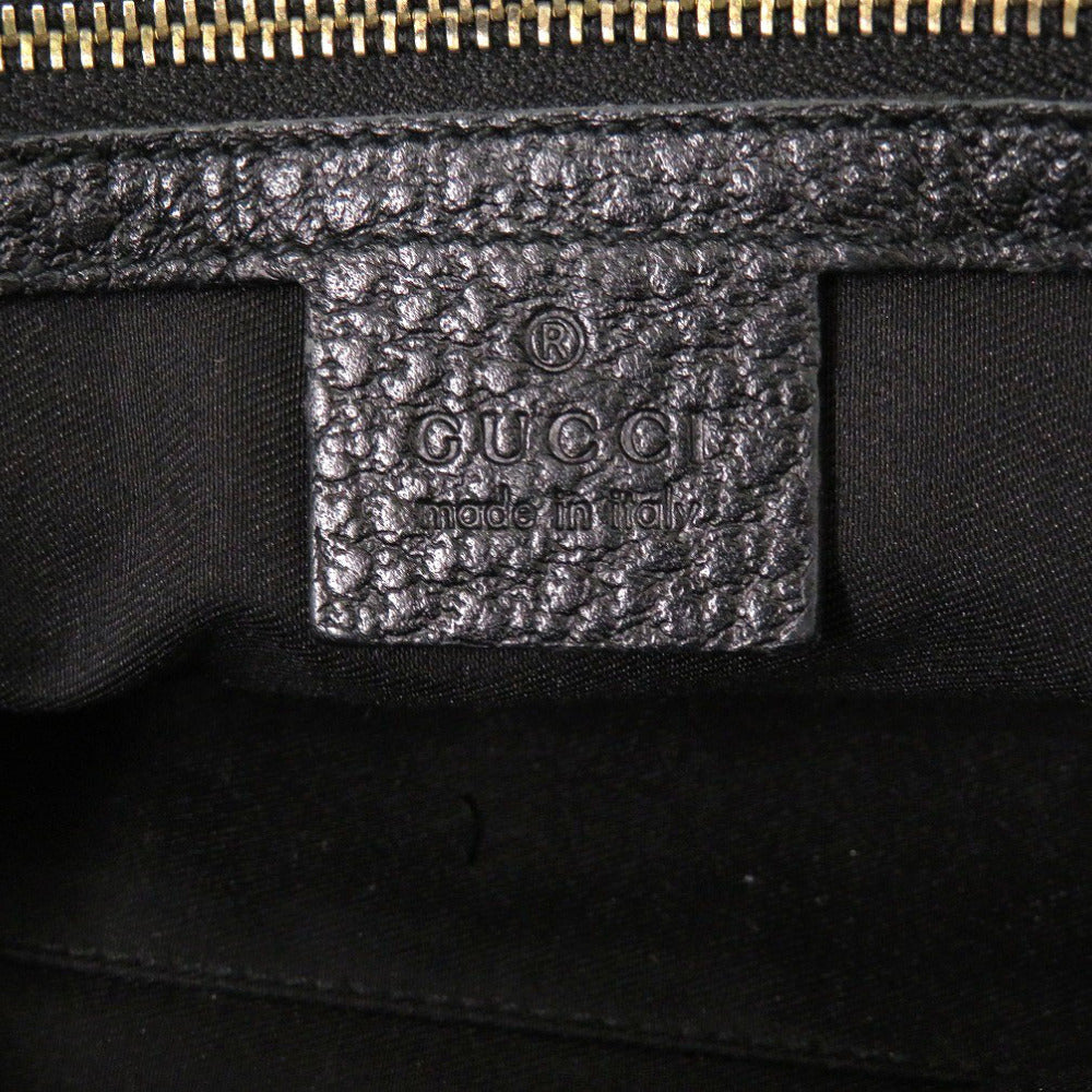 GUCCI Handbag leather black interlocking sherry