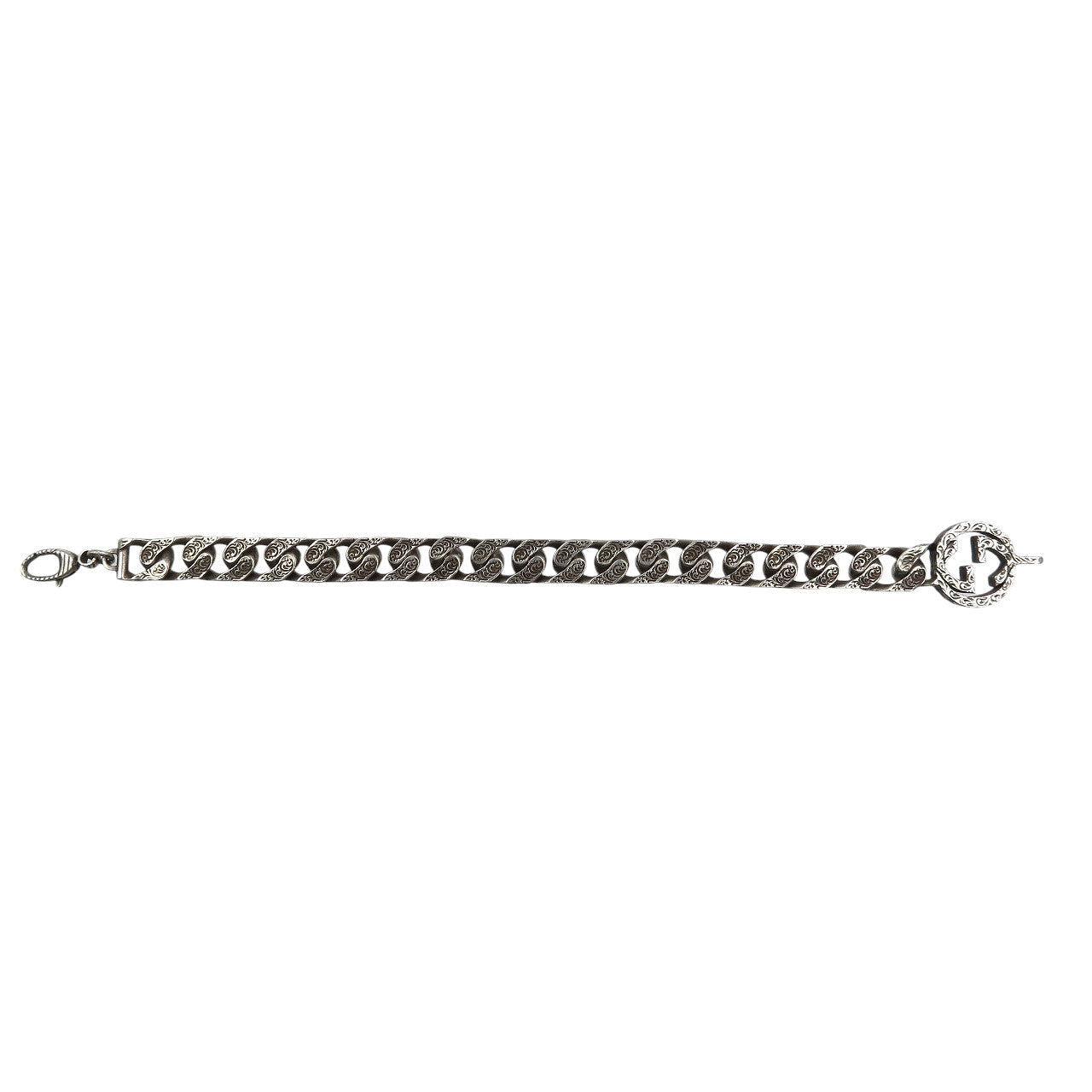 GUCCI bracelet Silver925 Silver Interlocking G Arabesque