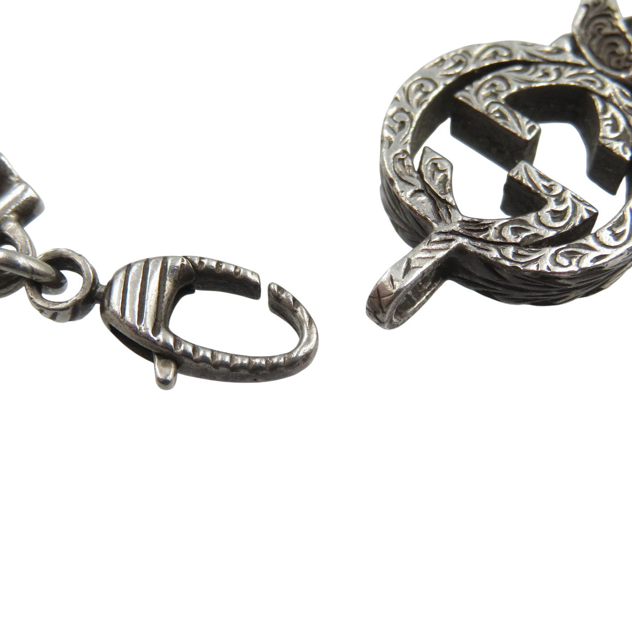 GUCCI bracelet Silver925 Silver Interlocking G Arabesque