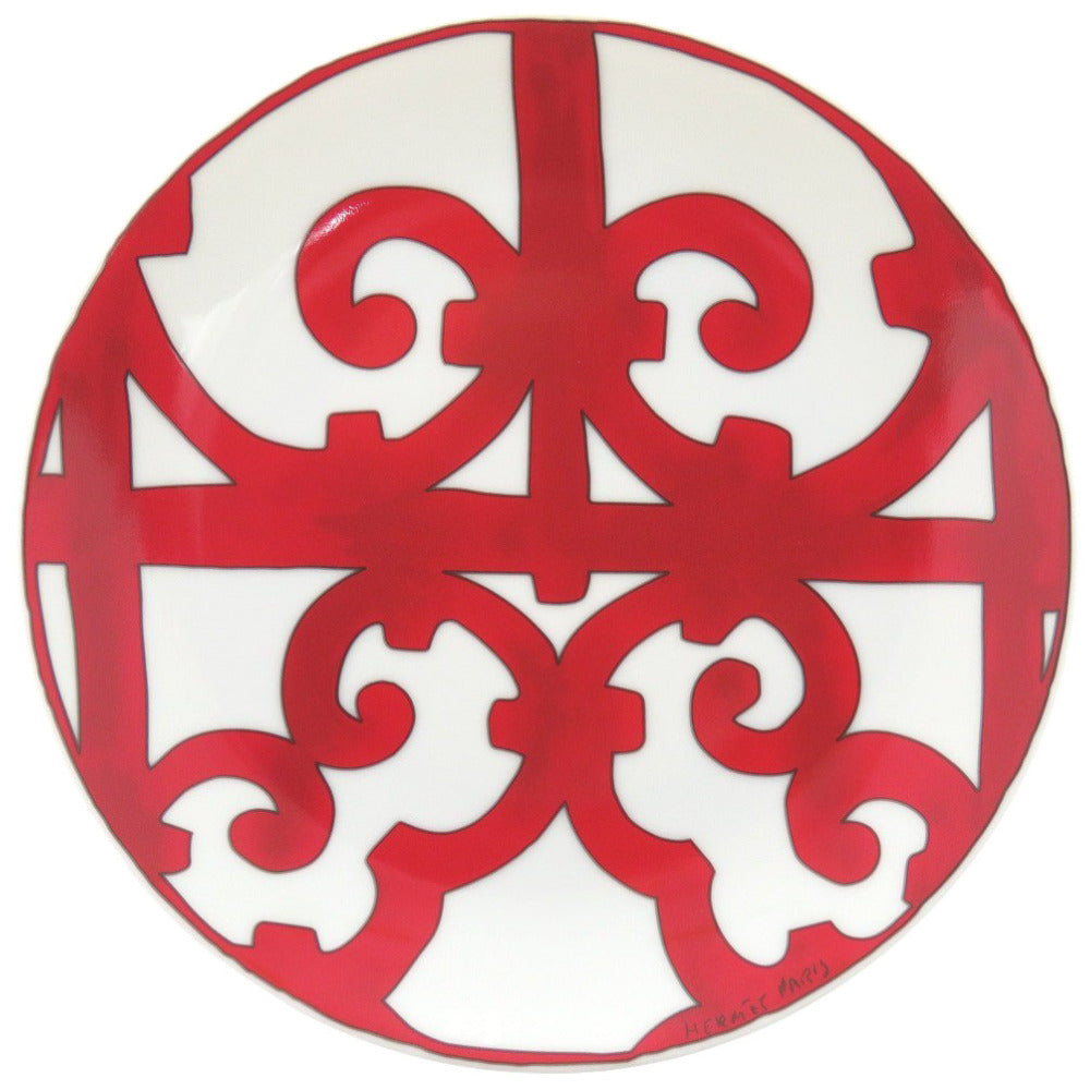 HERMES Tableware Pottery Red Guadalquivir