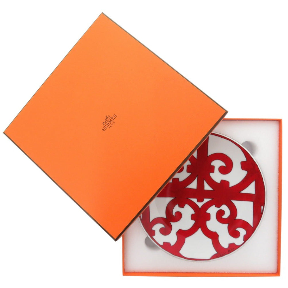HERMES Tableware Pottery Red Guadalquivir