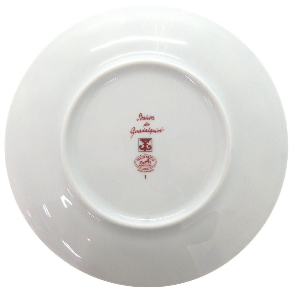 HERMES Tableware Pottery Red Guadalquivir