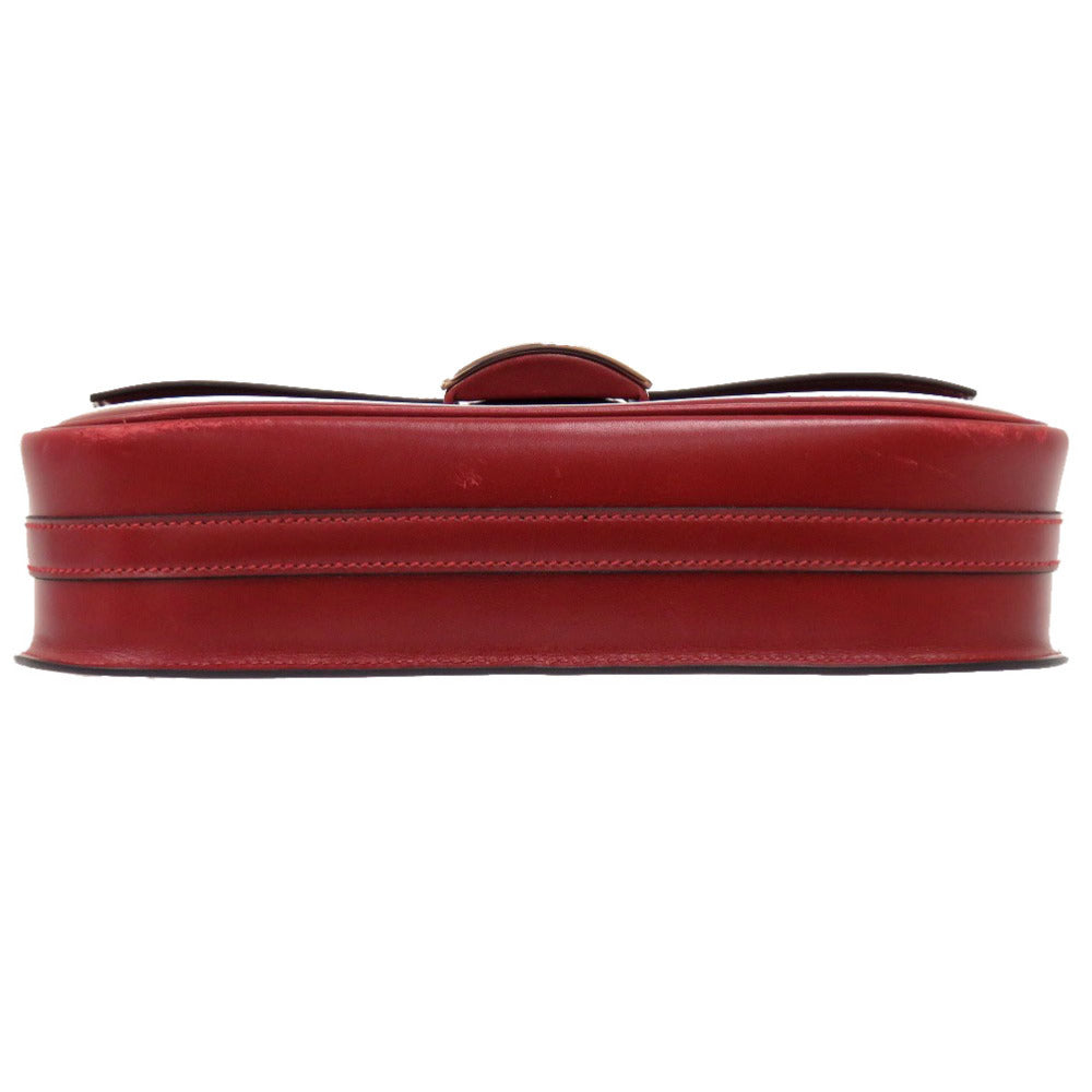 HERMES Shoulder Bag Box scarf Red Martine Women Used