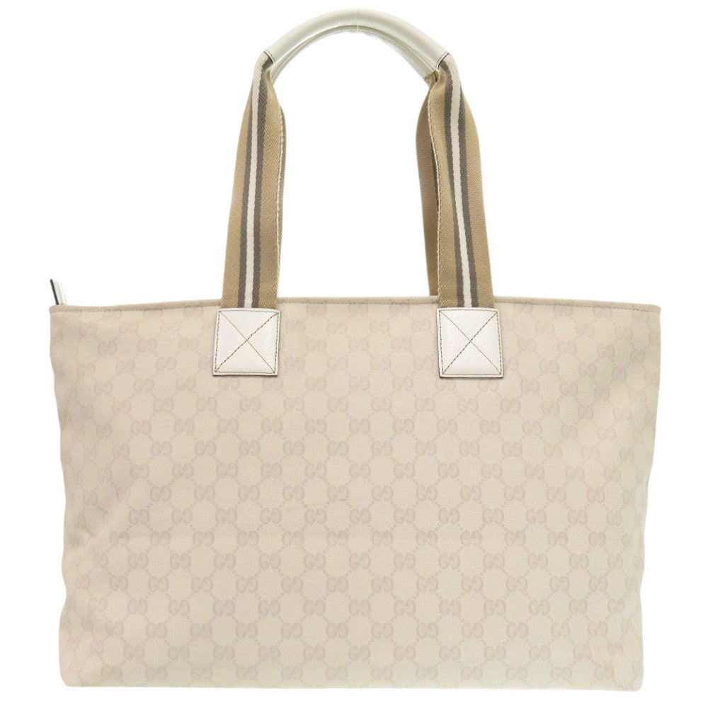 GUCCI Tote Bag 155524 GG canvas Ivory Sherry line