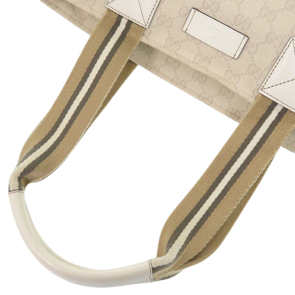 GUCCI Tote Bag 155524 GG canvas Ivory Sherry line