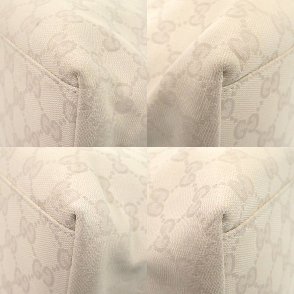 GUCCI Tote Bag 155524 GG canvas Ivory Sherry line