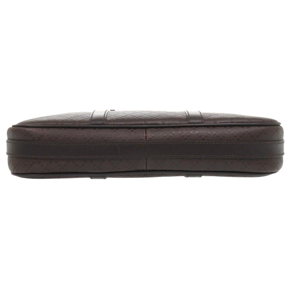 GUCCI Business bag 344357 leather Brown Diamante Briefcase