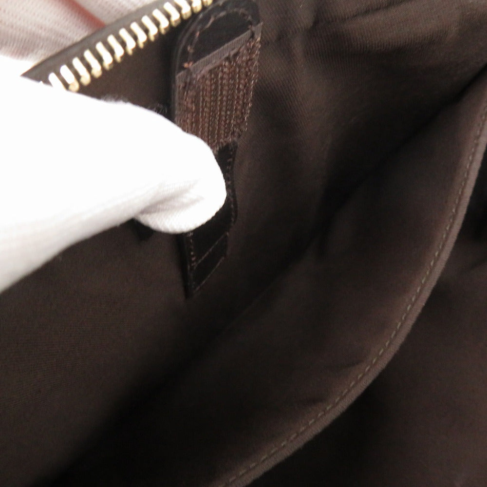 GUCCI Business bag 344357 leather Brown Diamante Briefcase