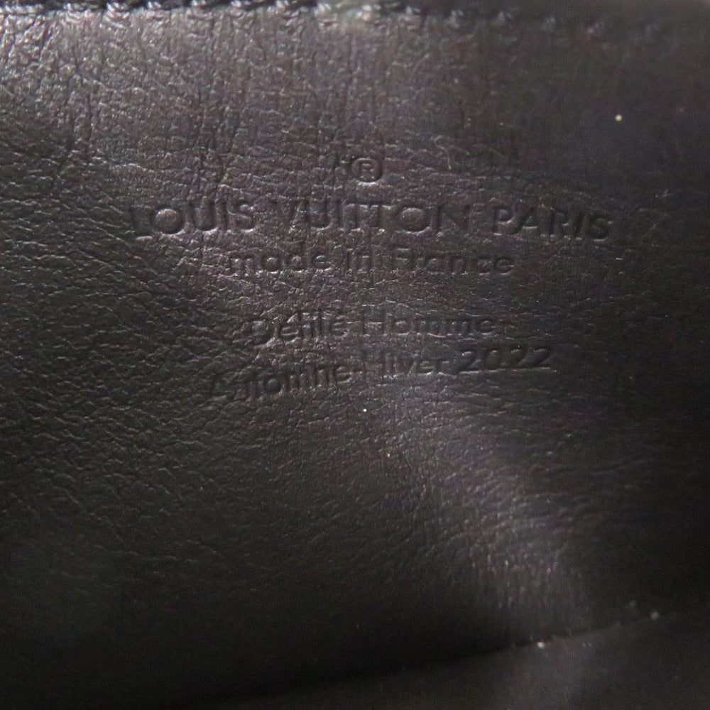 LOUIS VUITTON Coin case M81602 leather Grigranite Taurillon Clemence Climbing Pochette Cre