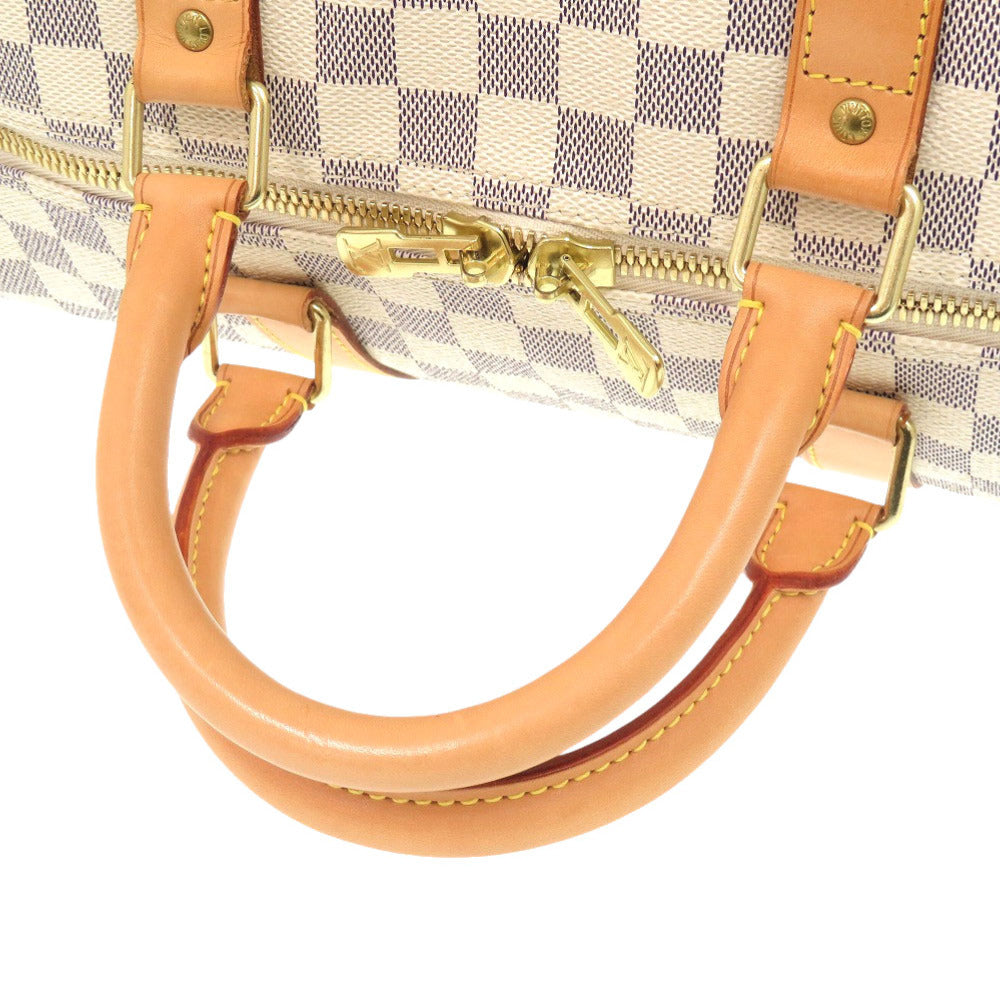 LOUIS VUITTON Boston Duffel bag N41429 Damier Azur Canvas white Keepall bandouliere55