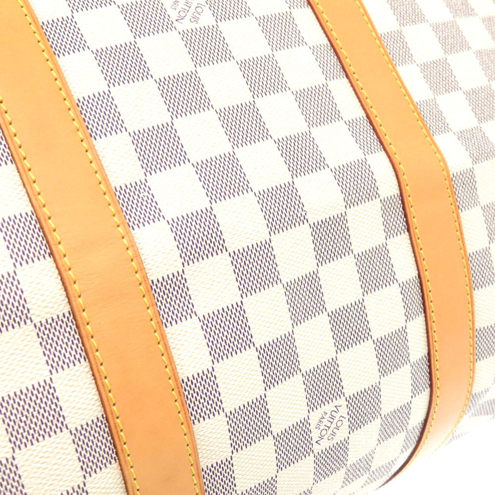 LOUIS VUITTON Boston Duffel bag N41429 Damier Azur Canvas white Keepall bandouliere55