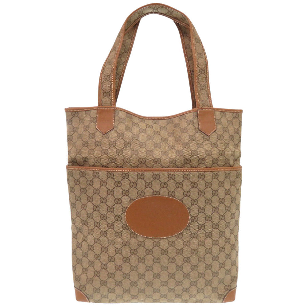 GUCCI Tote Bag 002 983 0054 GG canvas beige Women Used