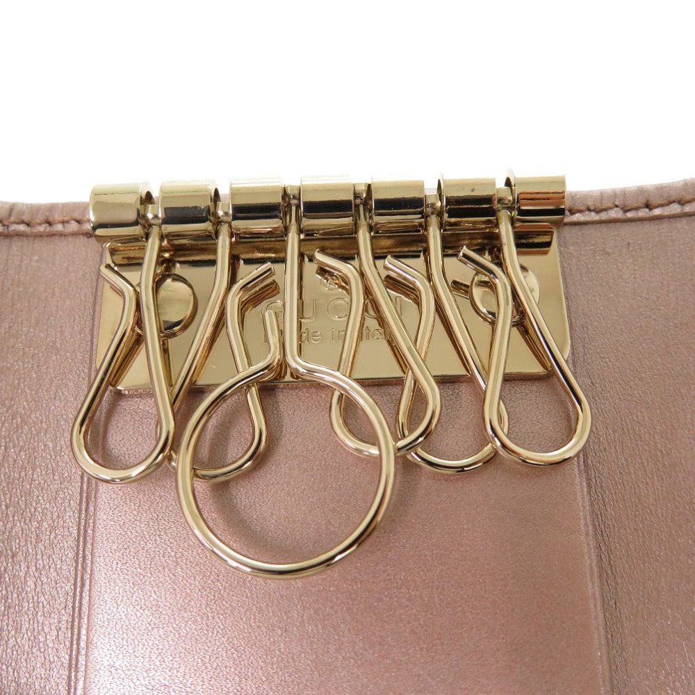 GUCCI Key case Key holder  257217 GG canvas beige Lovely heart