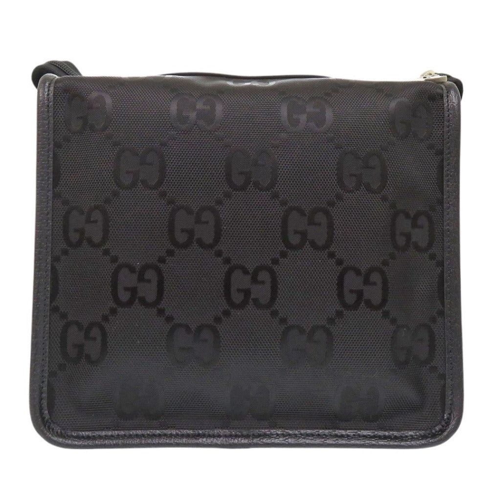 GUCCI Pouch 674801 Nylon canvas, leather black Off the Grid Small Backing