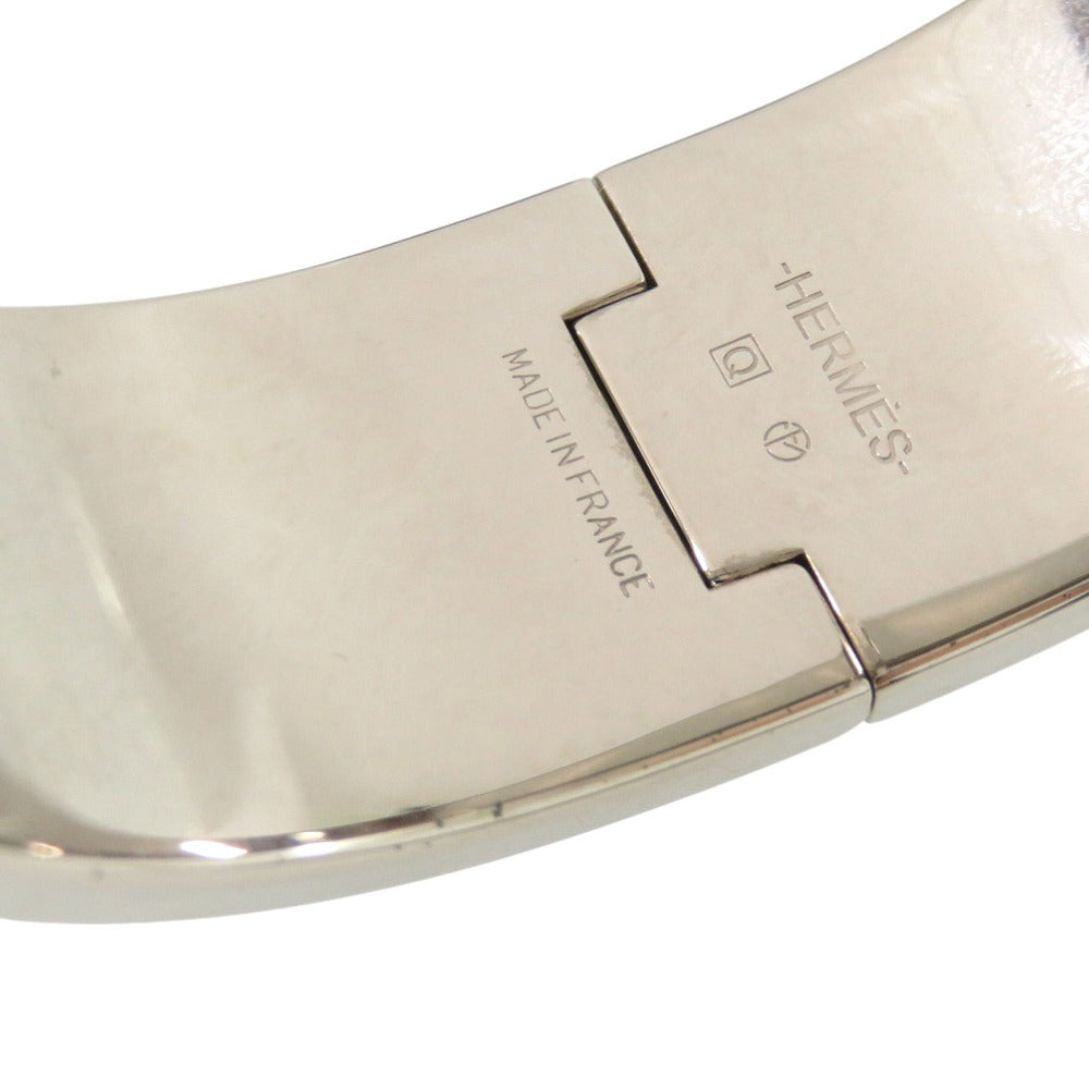 HERMES bracelet metal white Click crack GM