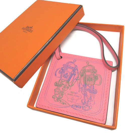 HERMES key ring Vaux Swift Roseet Carenano BRIDES de GALA unisex(Unisex) Used