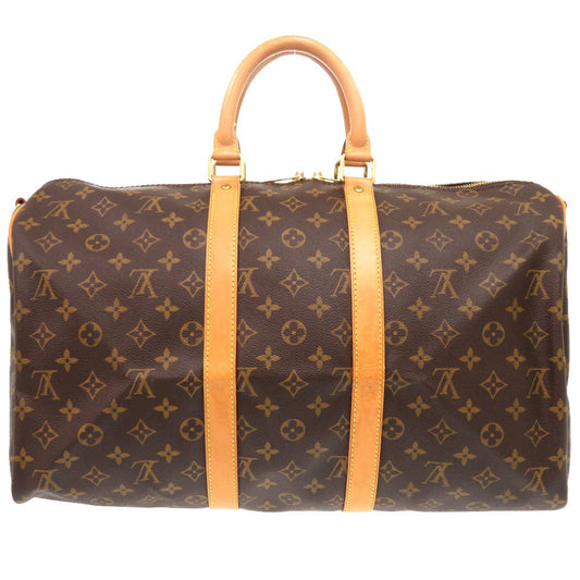 LOUIS VUITTON Boston Duffel bag M41418 Monogram canvas Brown Monogram Keepall bandouliere45 mens Used
