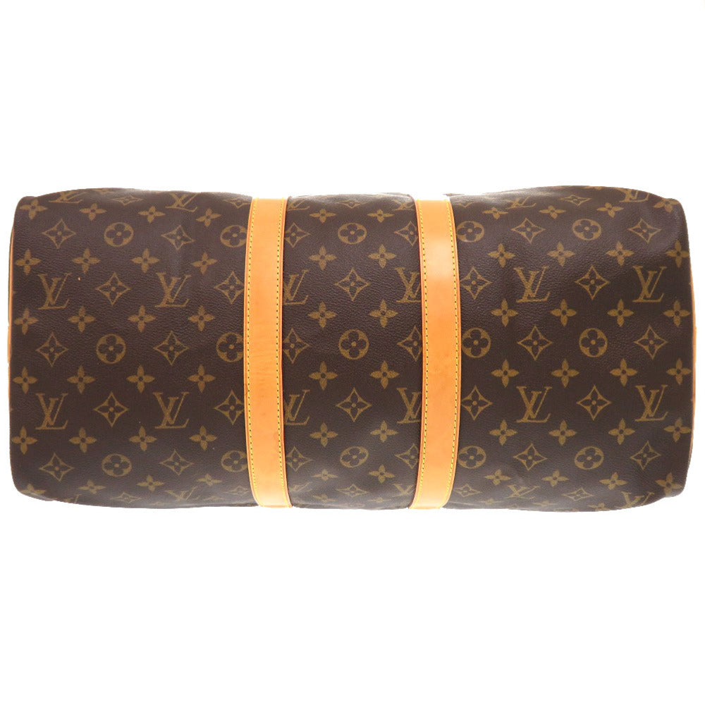 LOUIS VUITTON Boston Duffel bag M41418 Monogram canvas Brown Monogram Keepall bandouliere45 mens Used