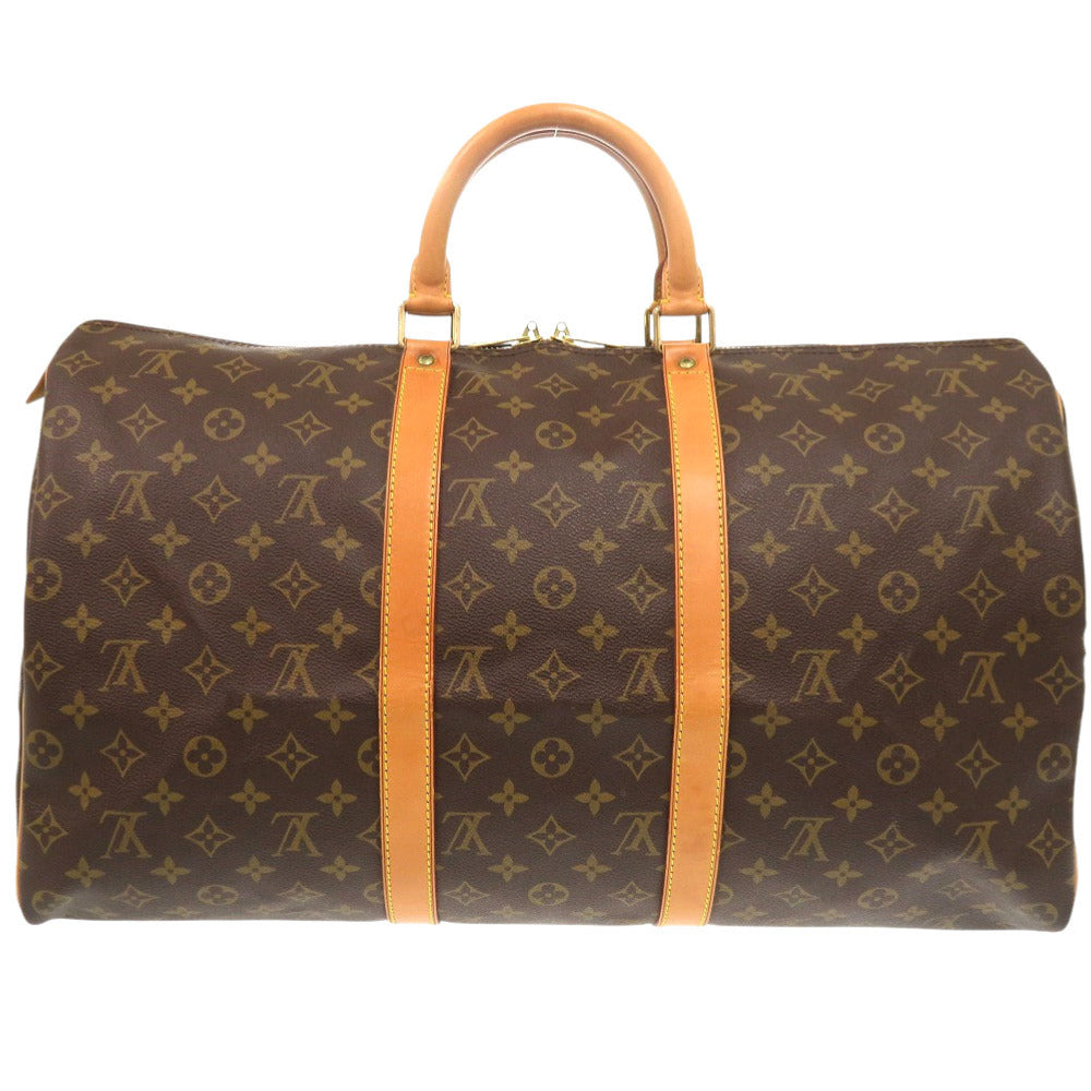 LOUIS VUITTON Boston Duffel bag M41426 Monogram canvas Brown Monogram Keepall 50