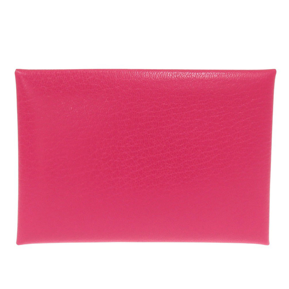 HERMES Coin case Epsom Rose Extreme Calvi duo