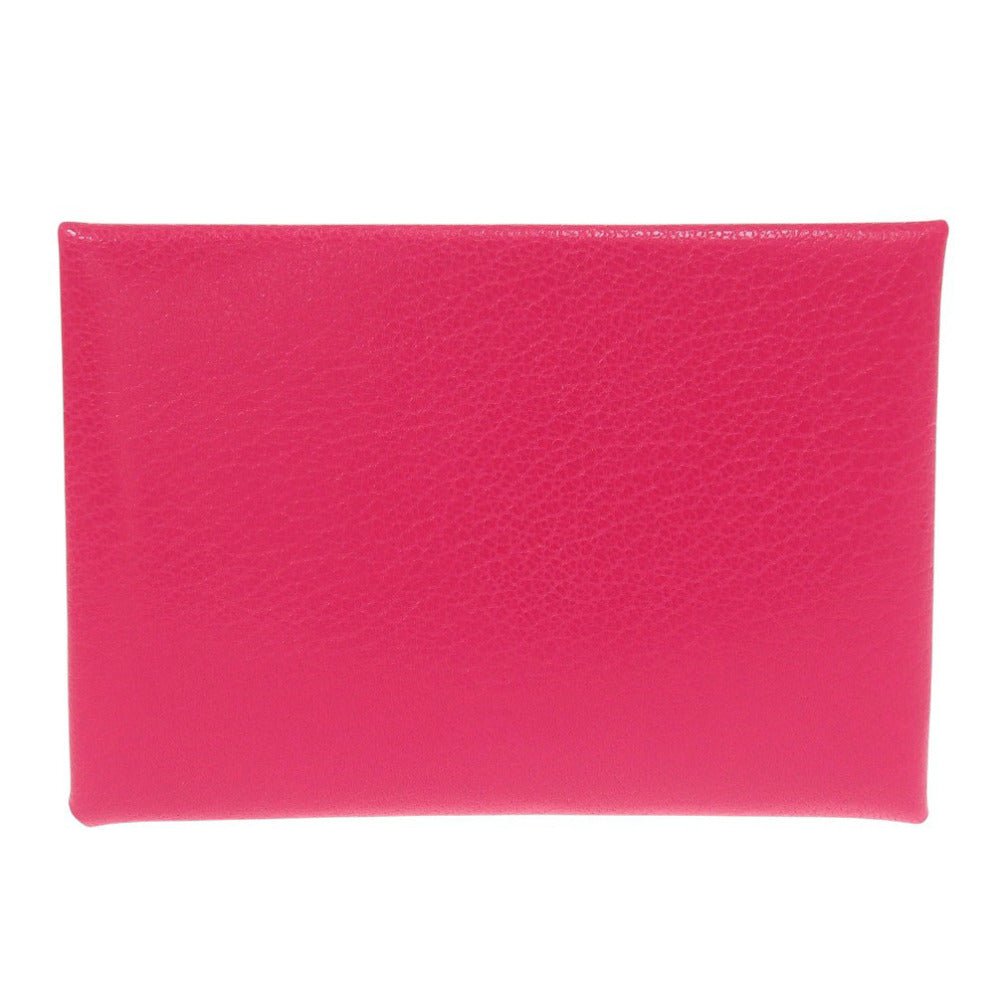 HERMES Coin case Epsom Rose Extreme Calvi duo