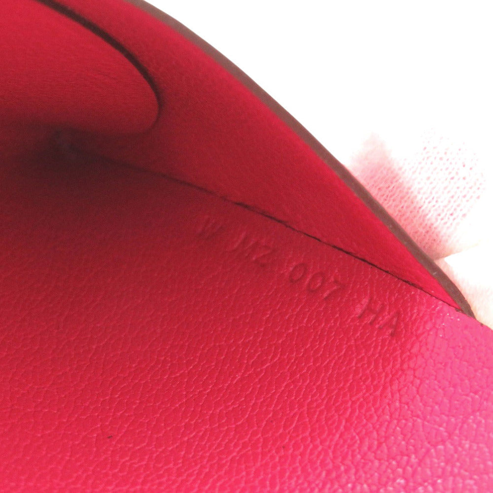 HERMES Coin case Epsom Rose Extreme Calvi duo