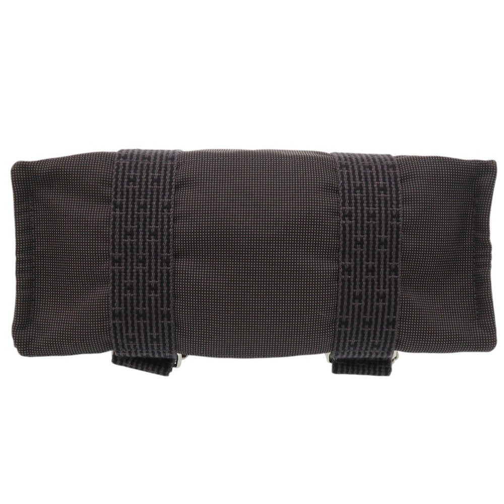 HERMES Backpack Nylon canvas gray Her Line Ad MM