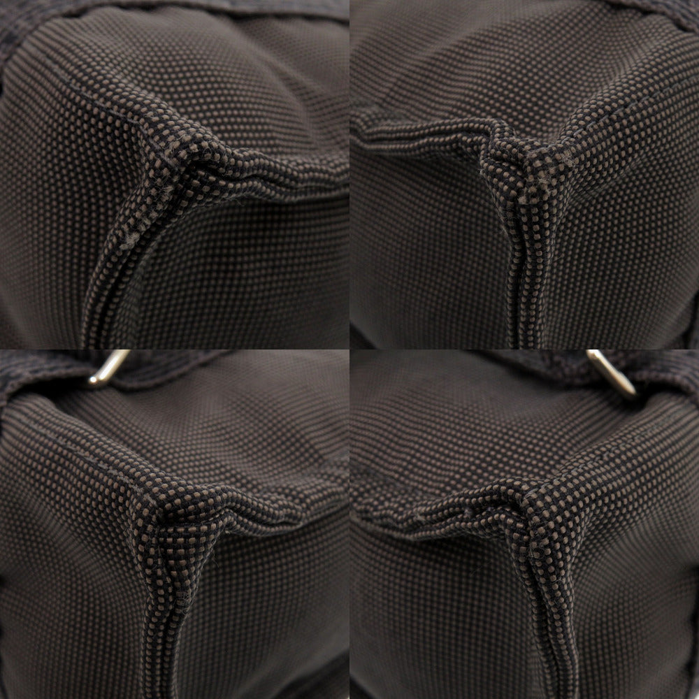 HERMES Backpack Nylon canvas gray Her Line Ad MM