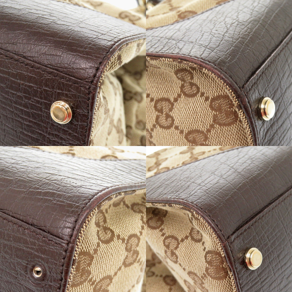 GUCCI Handbag 130995 GG canvas Brown GG canvas