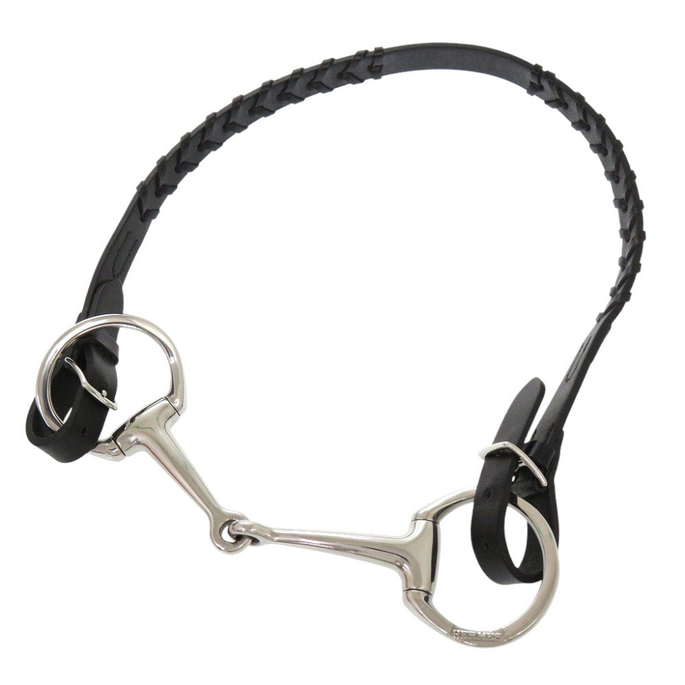 HERMES belt Vaux Swift black Horsebit Buckle 90